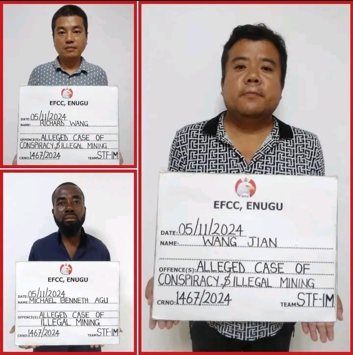 Read more about the article Alleged Illegal Dealing in Mineral Resources: EFCC Docks Chinese Brothers, One Other in Enugu