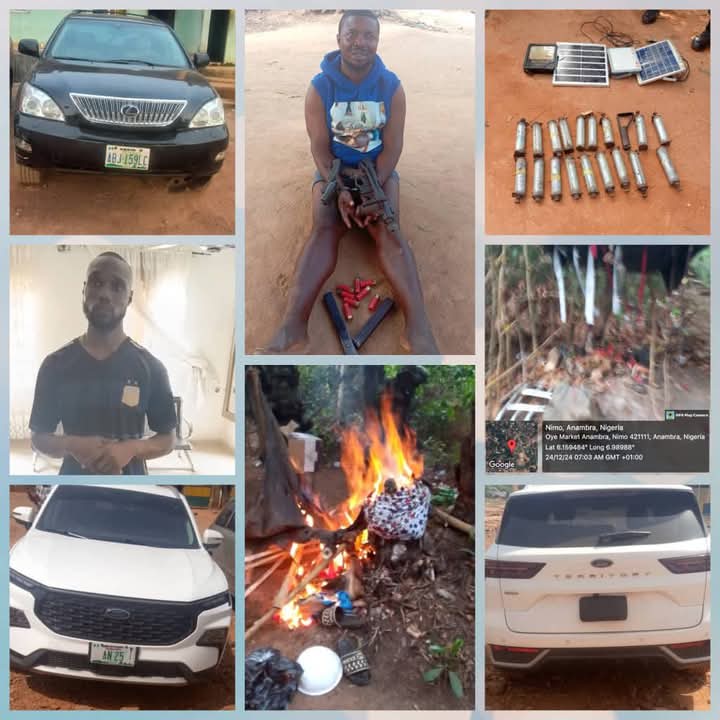 Read more about the article Bomb, guns, others recovered as security operatives net more hoodlums in Anambra, recover kidnapped lawmaker’s car