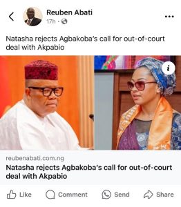 Read more about the article No Out-of-Court Settlement”: Prof. Mgbeke and Agbakoba Respond to Natasha Akpoti’s Allegations Against Senate President Akpabio