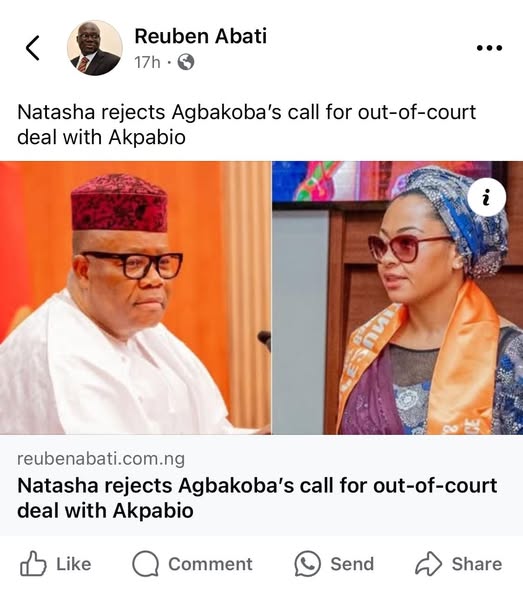 Read more about the article No Out-of-Court Settlement”: Prof. Mgbeke and Agbakoba Respond to Natasha Akpoti’s Allegations Against Senate President Akpabio